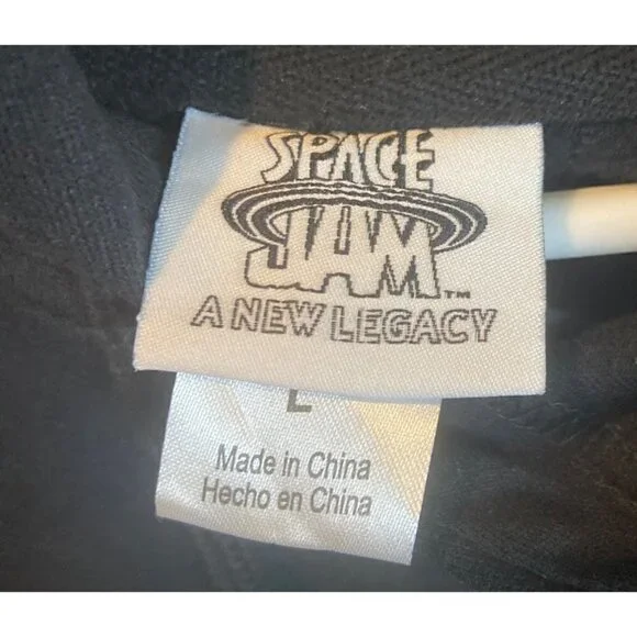 Tune Squad Space Jam A New Legacy Black Hoodie Sweatshirt L - Picture 5 of 5